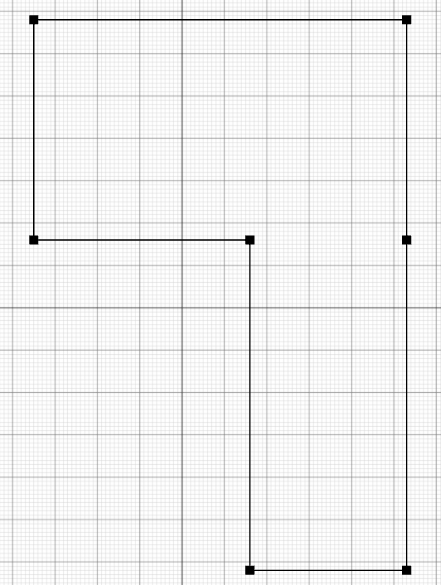 Joined rectangles