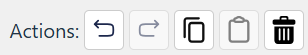 Actions Toolbar