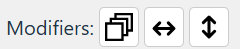 Modifiers Toolbar